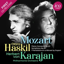 CD HASKIL, CLARA - MOZART: PIANO CONCERTO NO. 20, SYMPHONY NO. 39 & 9 VARI