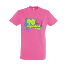 90' Super Fest, Tričko 90' SUPER FEST, Unisex, Ružová