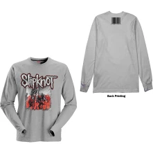 Slipknot, Tričko s dlhým rukávom Self-Titled, Unisex, Šedá