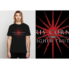 Chris Cornell, Tričko Higher Truth, Unisex, Čierna