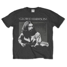 George Harrison, Tričko Live Portrait, Unisex, Šedá