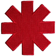 Nažehlovačka Asterisk Cut-Out Red Border