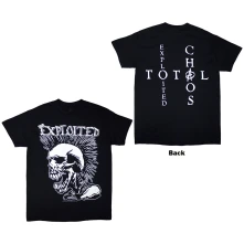 The Exploited, Tričko Mohican Skull, Unisex, Čierna
