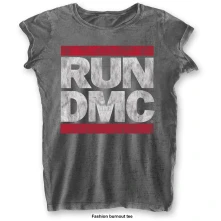 Run-DMC, Tričko DMC Logo, Žena, Šedá