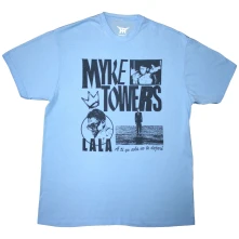 Myke Towers, Tričko Lala Crown, Unisex, Modrá