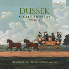 CD HUBER, JULIA / MIRIAM ALT - DUSSEK: VIOLIN SONATAS VOL. 3