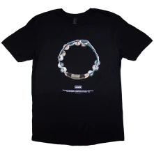 Oasis, Tričko Definitely Maybe Tambourine, Unisex, Čierna