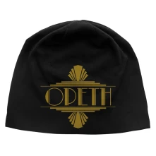 Opeth, Čapica Art Deco Logo JD Print, Unisex, Čierna