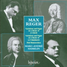 CD REGER: PIANO MUSIC - BACH VARIATIONS, TELEMANN VAR