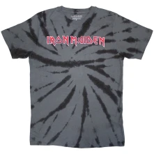 Iron Maiden, Tričko Logo, Unisex, Šedá