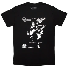 Queen, Tričko Live Rainbow, Unisex, Čierna