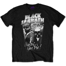 Black Sabbath, Tričko Never Say Die, Unisex, Čierna