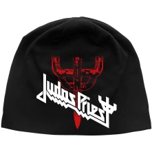 Judas Priest, Čapica Logo & Fork, Unisex, Čierna