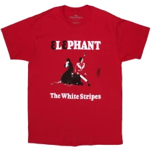 The White Stripes, Tričko Elephant, Unisex, Červená