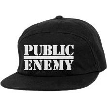Public Enemy, Šiltovka Logo, Unisex, Čierna