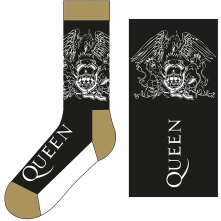 Queen, Ponožky Crest & Logo, Unisex, Čierna