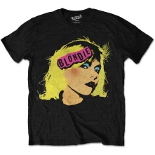Blondie, Tričko Punk Logo, Unisex, Čierna