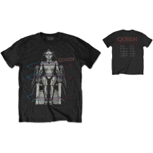 Queen, Tričko European Tour 1984, Unisex, Čierna
