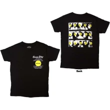 Green Day, Tričko Nimrod Pocket Mugshots, Unisex, Čierna