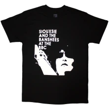 Siouxsie and the Banshees, Tričko At The BBC, Unisex, Čierna