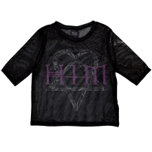 HIM, Tielko Heartagram & Logo, Žena, Čierna