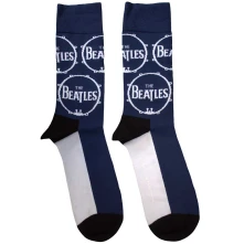 The Beatles, Ponožky Drum Logo Repeat, Unisex, Modrá