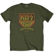 Kiss, Tričko Loud & Proud, Unisex, Zelená