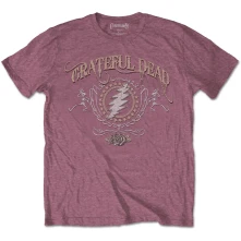 Grateful Dead, Tričko Bolt, Unisex, Červená