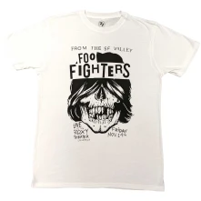 Foo Fighters, Tričko Roxy Flyer, Unisex, Biela