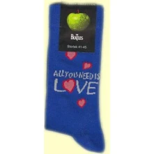The Beatles, Ponožky All you need is love, Unisex, Modrá