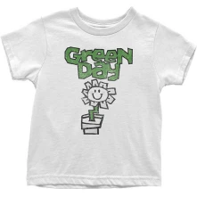 Green Day, Tričko Flower Pot, Dieťa, Biela