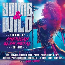 CD YOUNG AND WILD - A DECADE OF AMERICAN GLAM METAL 1982-1992
