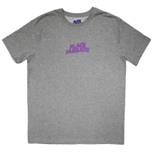 Black Sabbath, Tričko Mini Wavy Logo, Unisex, Šedá