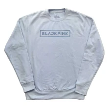 Blackpink, Crewneck Logo, Unisex, Modrá