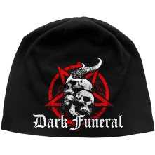 Dark Funeral, Čapica Skulls & Pentagram, Unisex, Čierna