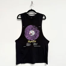 Prince, Tielko Purple Rain Disc, Unisex, Čierna