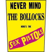 Nažehlovačka Never Mind The Bollocks Yellow