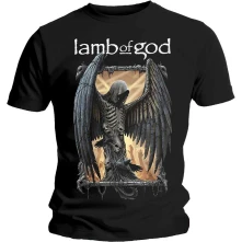 Lamb of God, Tričko Winged Death, Unisex, Čierna