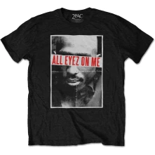 2Pac, Tričko All Eyez, Unisex, Čierna