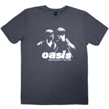 Oasis, Tričko Definitely Maybe Photo Stencil, Unisex, Modrá