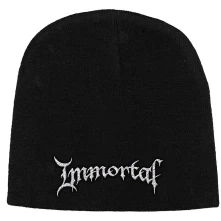 Immortal, Čapica Logo, Unisex, Čierna