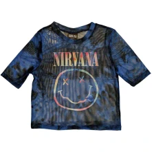 Nirvana, Tielko Pastel Happy Face, Žena, Modrá