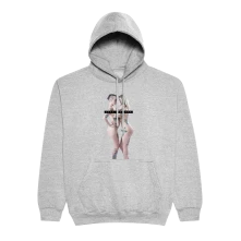 Zverina, Mikina Ženy, víno, rap, Muž, Šedá