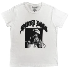 Snoop Dogg, Tričko Middle Finger, Unisex, Biela