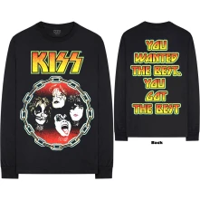 Kiss, Tričko s dlhým rukávom You Wanted The Best, Unisex, Čierna