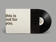 Matthew Bourne, Vinyl THIS IS NOT FOR YOU