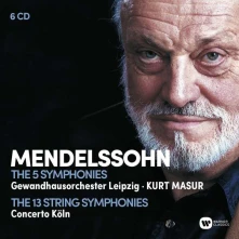 Kurt Masur and the Gewandhaus Orchestra Leipzig, CD ORCHESTER LEIPZIG - MENDELSSOHN: THE COMPLETE SYMPHONIES, THE COMPLETE STRING SYMPHONIES