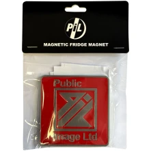 PIL Public Image Ltd, Magnetka New Logo Red
