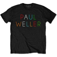 Paul Weller, Tričko Multicolour Logo, Unisex, Čierna