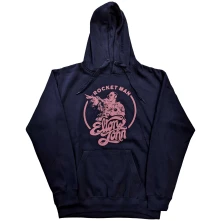 Elton John, Mikina Rocketman Circle Point, Unisex, Modrá